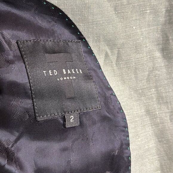 NWT Slim Fit Organic Light Green Linen Blend Jacket size 2 US S - Picture 5 of 12